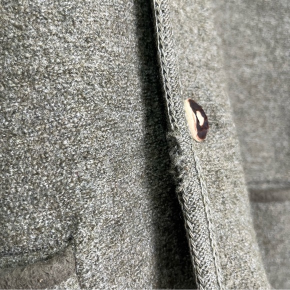 Vintage Mens Cardigan Alphorn Trachtenmode Von Alder Worsted Wool Green Size 52 - Picture 7 of 16